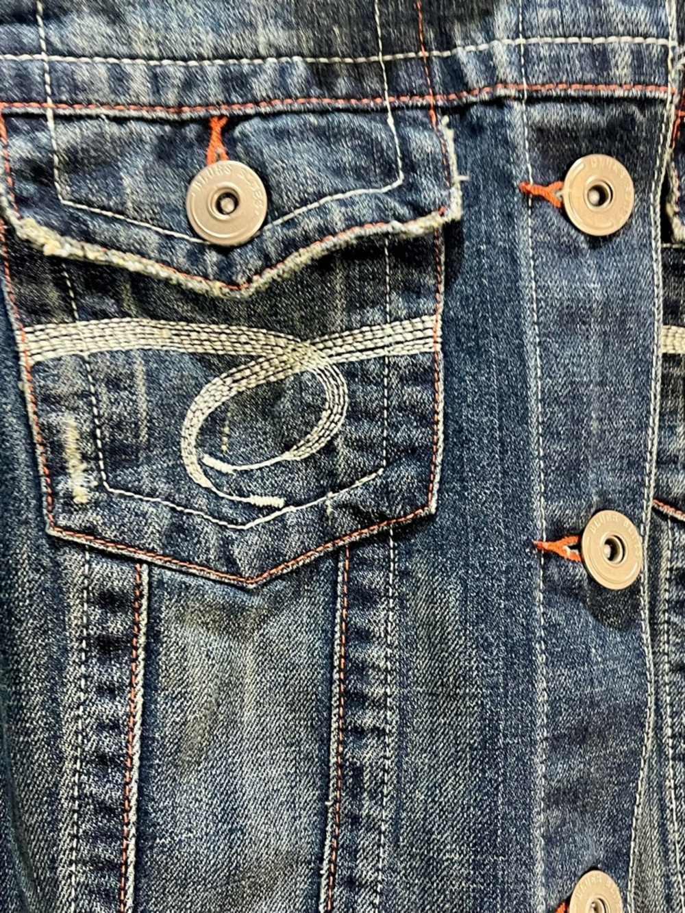 Mwah Embroidered Jean Jacket Size 18/20W - Picture 6 of 9